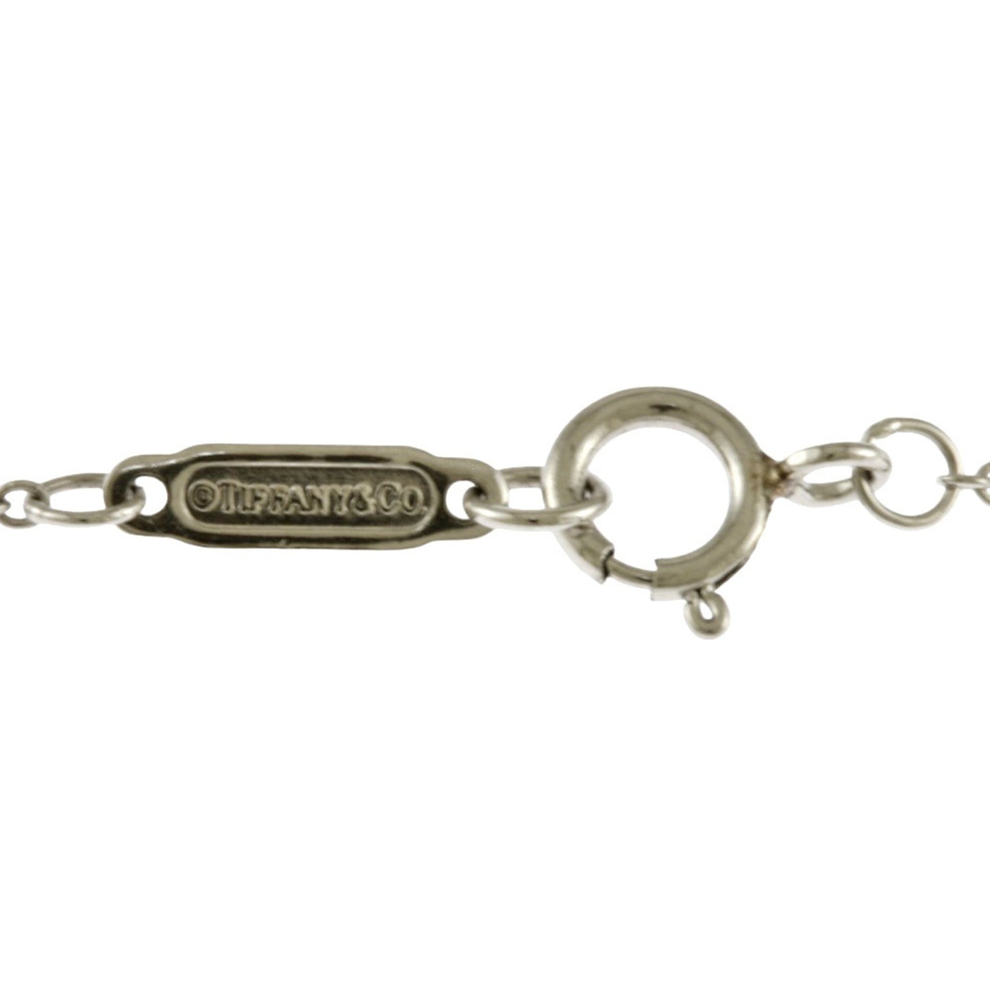 Tiffany & Co Solitaire, Silver, Platinum, necklace