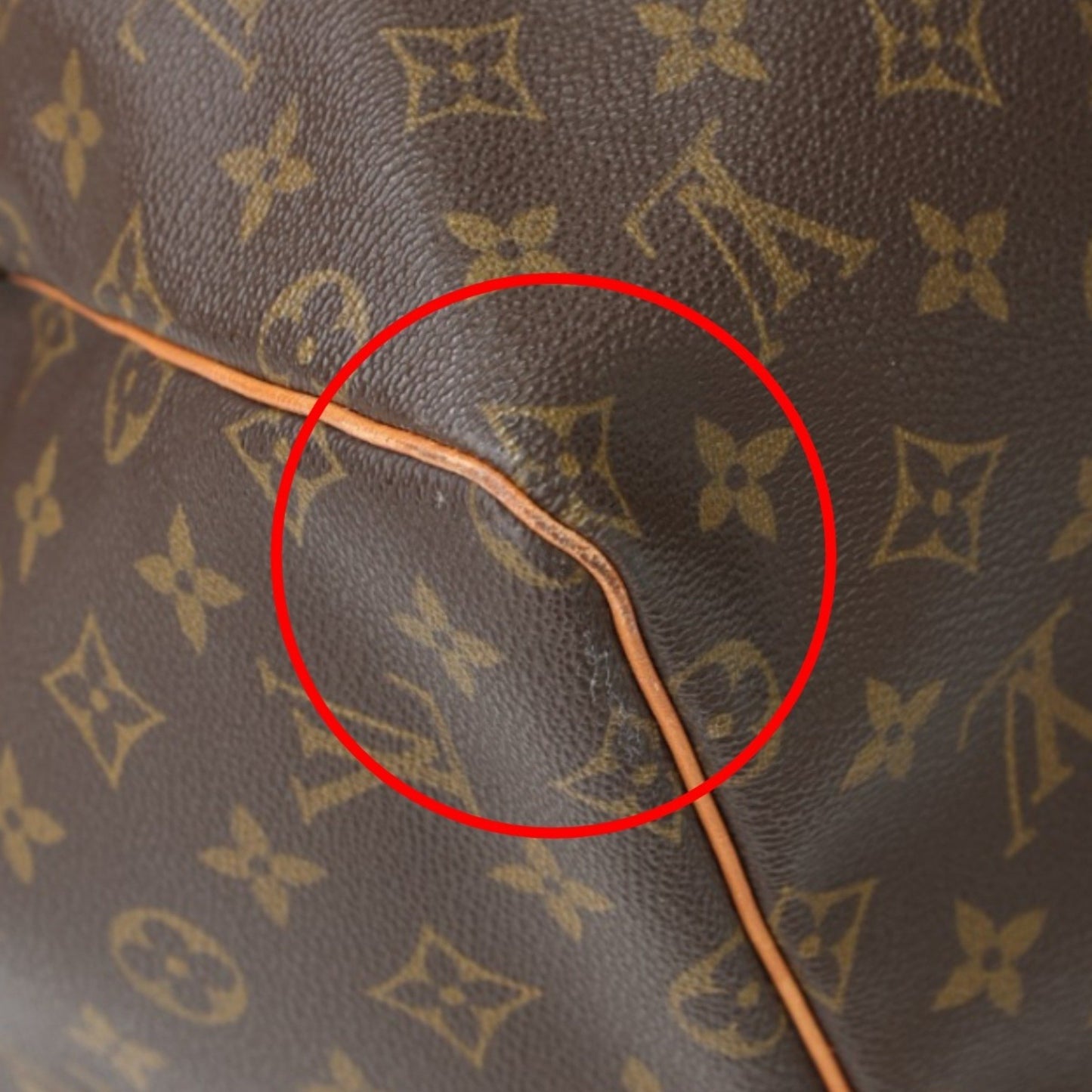 Louis Vuitton Keepall 55, Brown, Canvas, travel