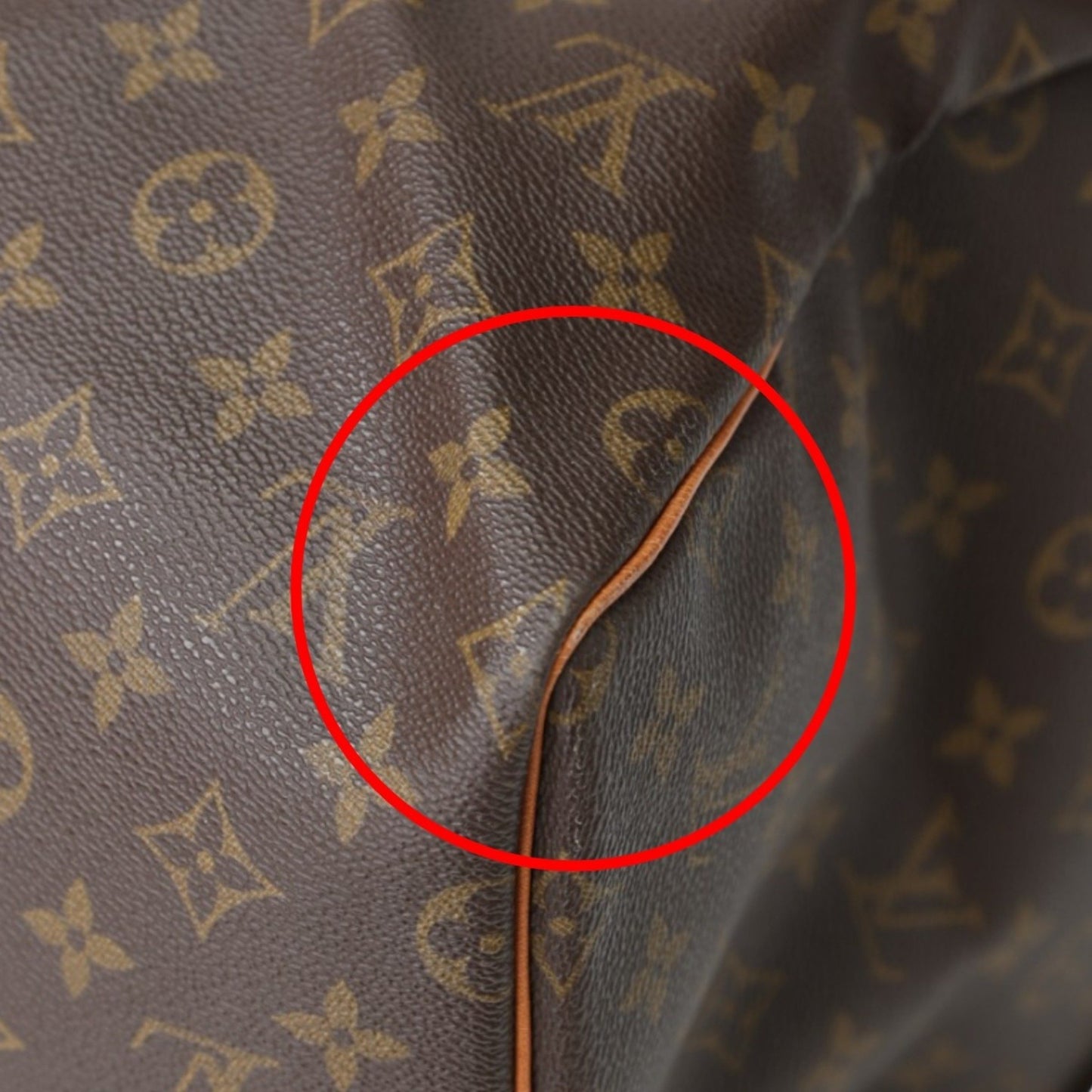 Louis Vuitton Keepall 55, Brown, Canvas, travel