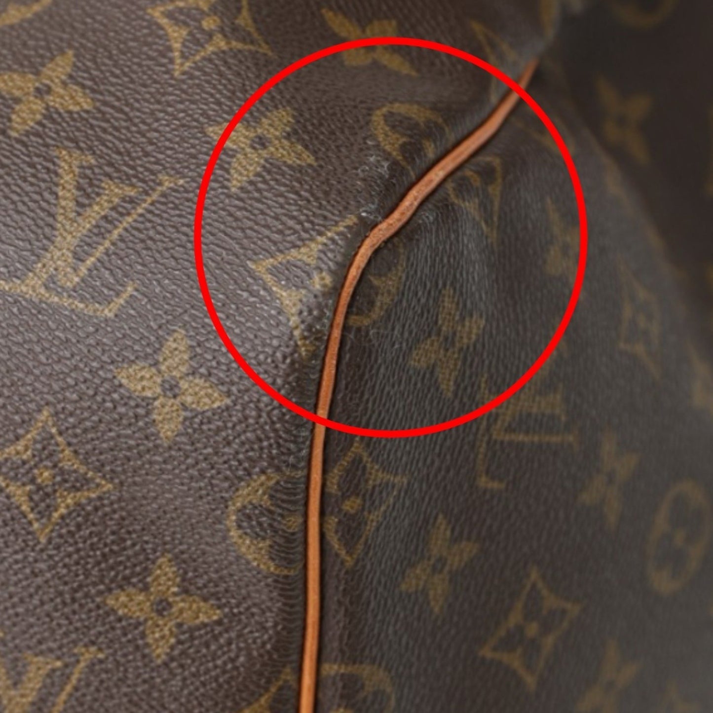 Louis Vuitton Keepall 55, Brown, Canvas, travel