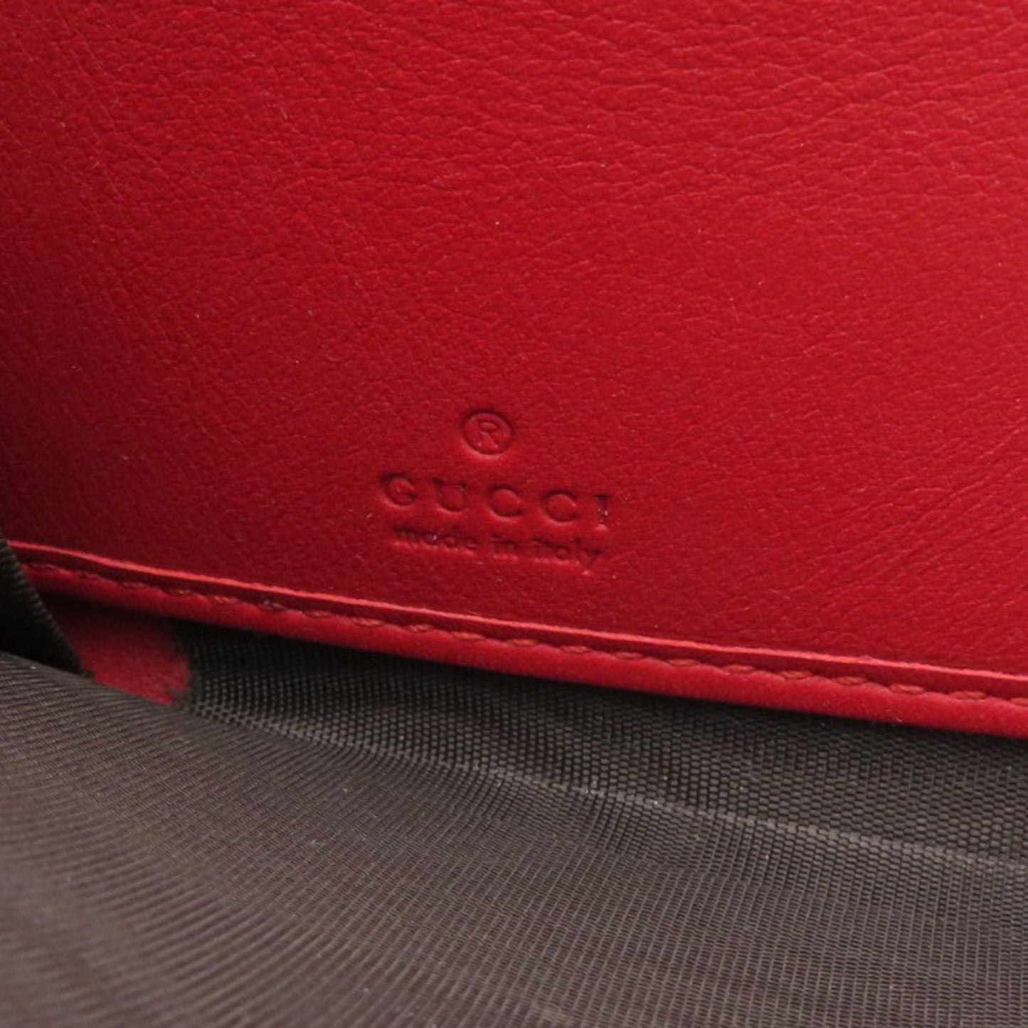 Gucci Bamboo, Red, Leather, wallet