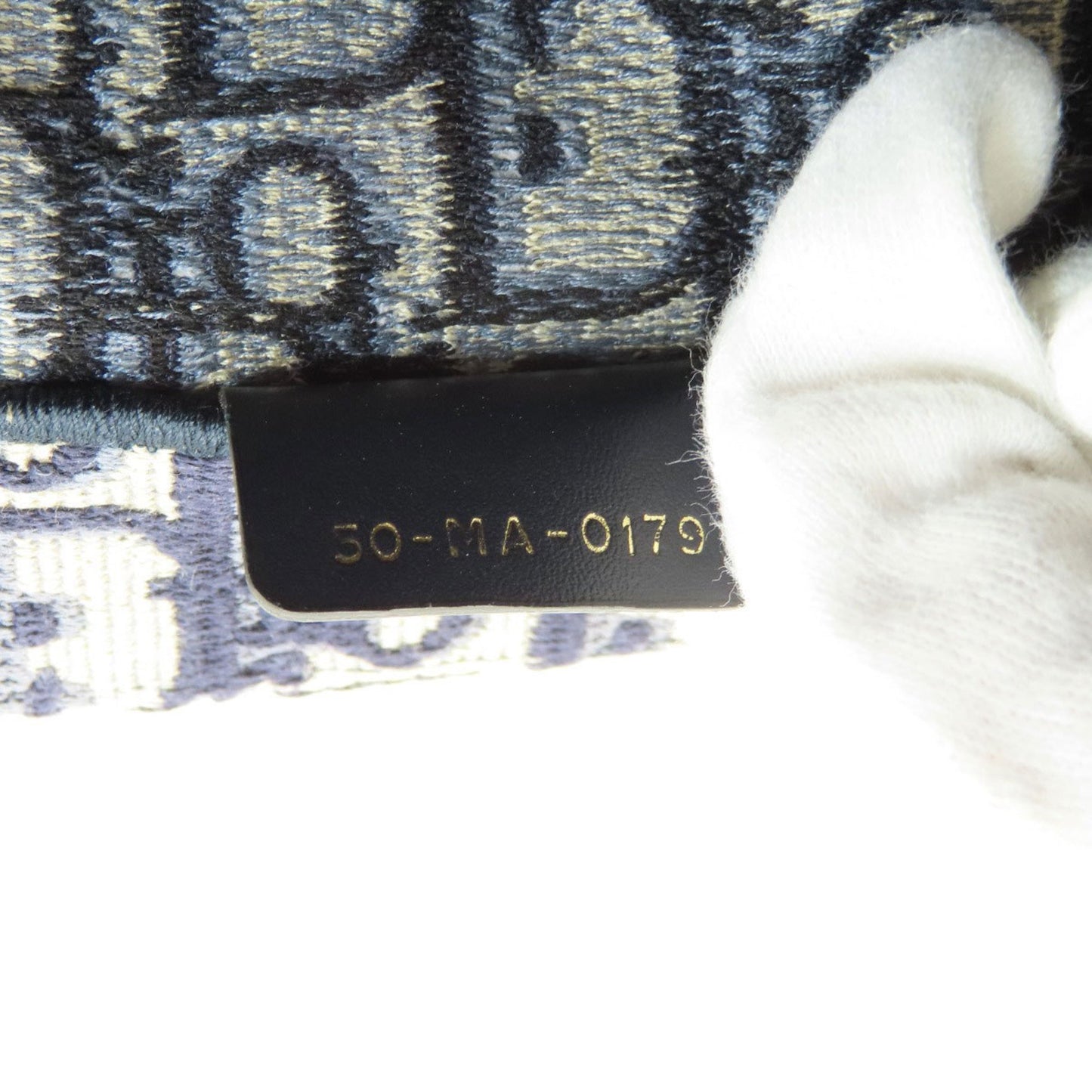 Dior Book Tote, Navy, Canvas, tote