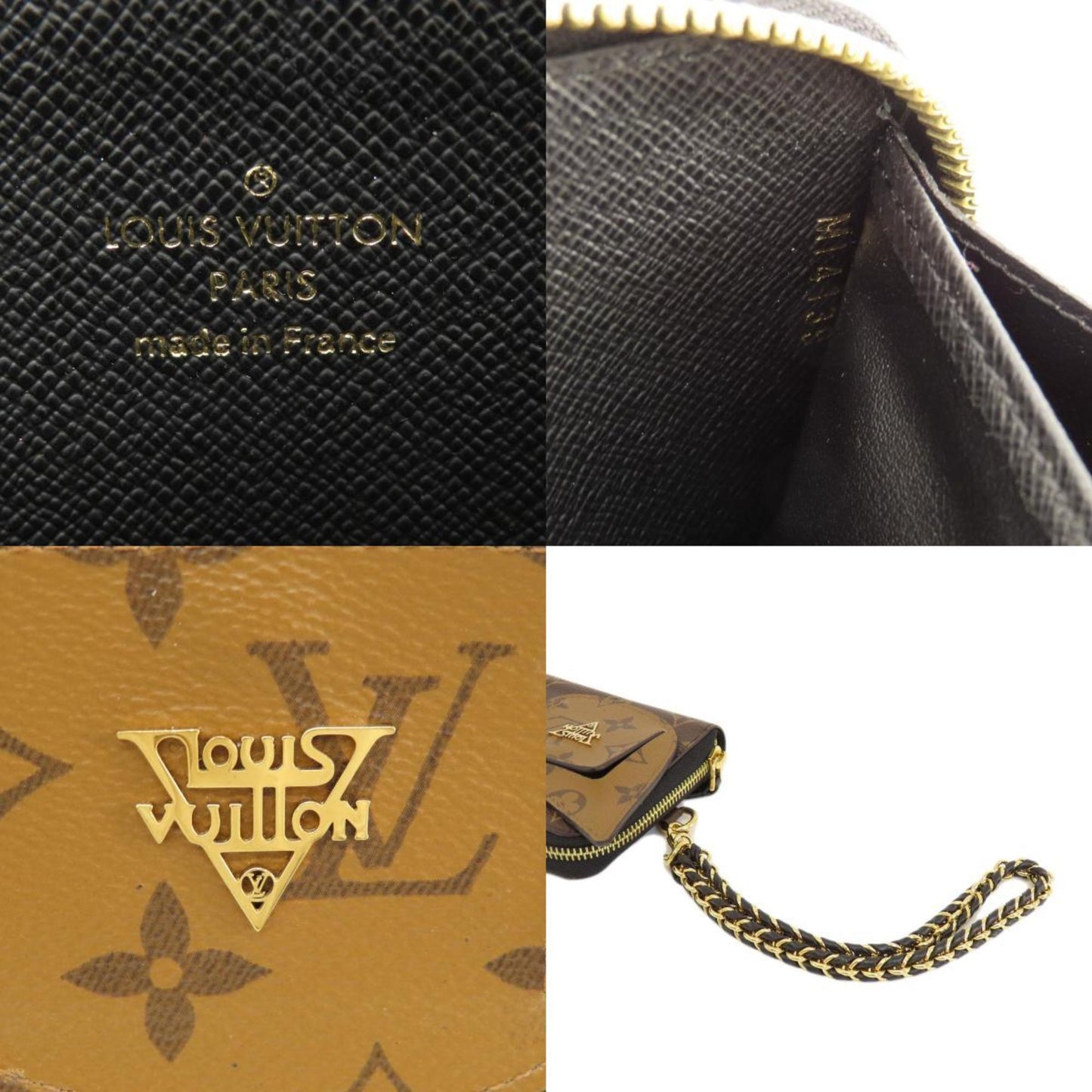 Louis Vuitton Reverse, Brown, Canvas, wallet