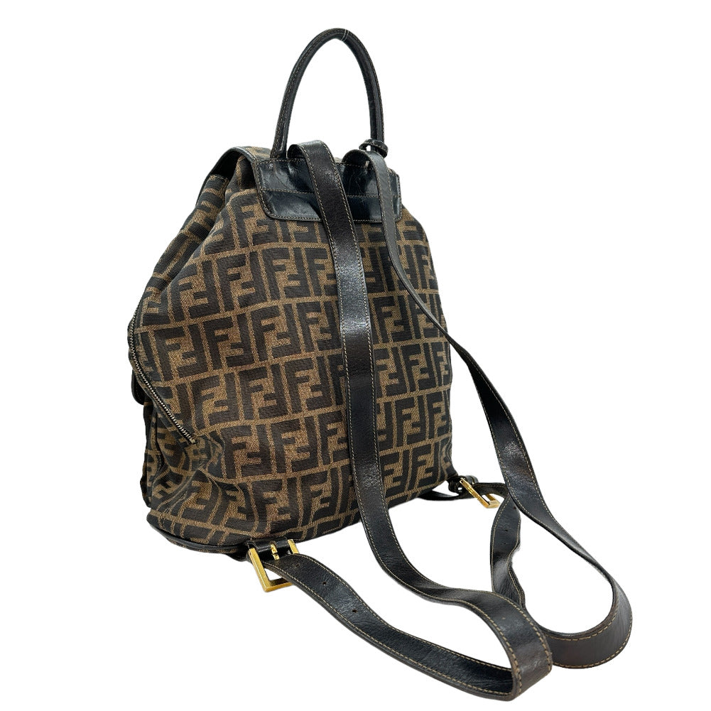 Fendi, Brown, Canvas, backpack