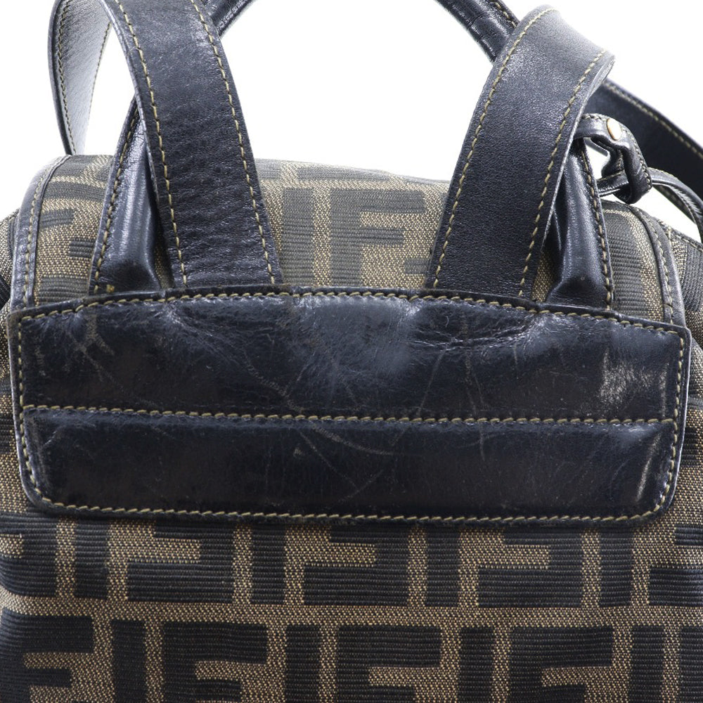 Fendi, Brown, Canvas, backpack