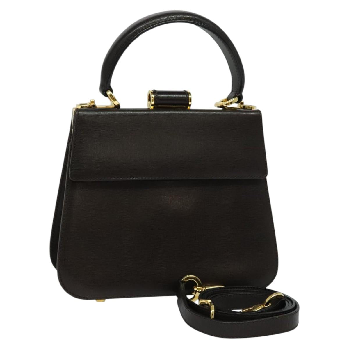 Salvatore Ferragamo, Brown, Leather, handbag