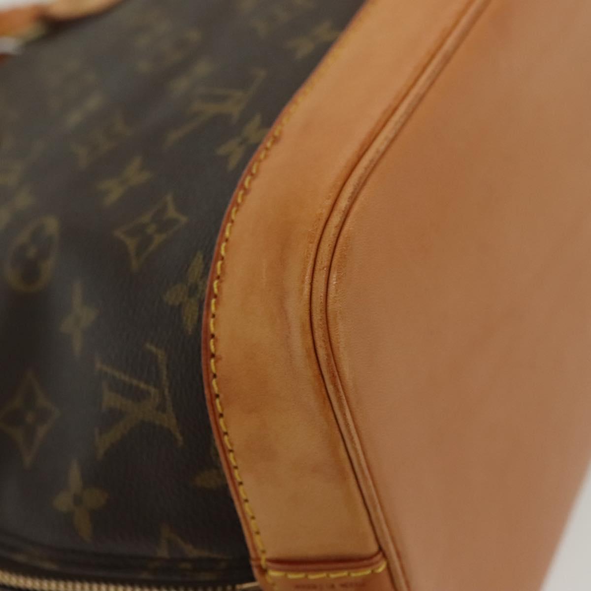 Louis Vuitton Alma, Brown, Canvas, handbag