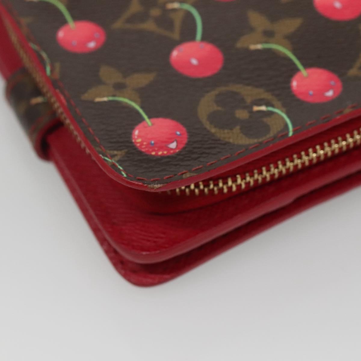 Louis Vuitton Compact zip, Brown, Canvas, wallet