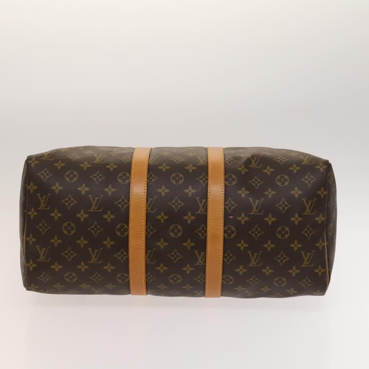 Louis Vuitton Keepall 45, Brown, Canvas, travel