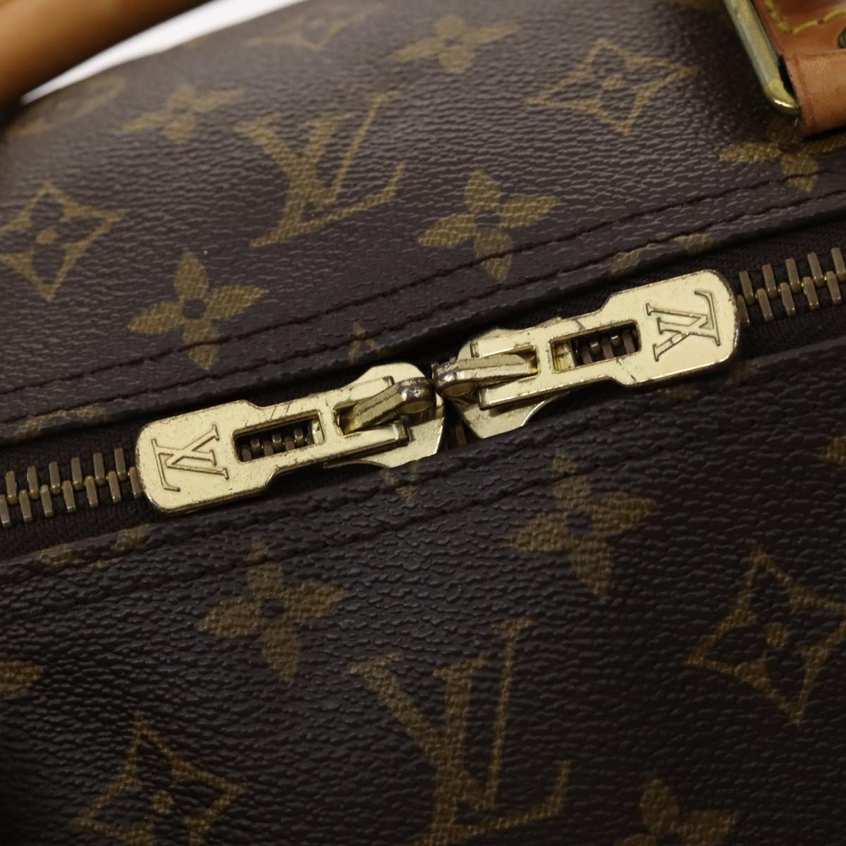 Louis Vuitton Keepall 60, Brown, Canvas, travel