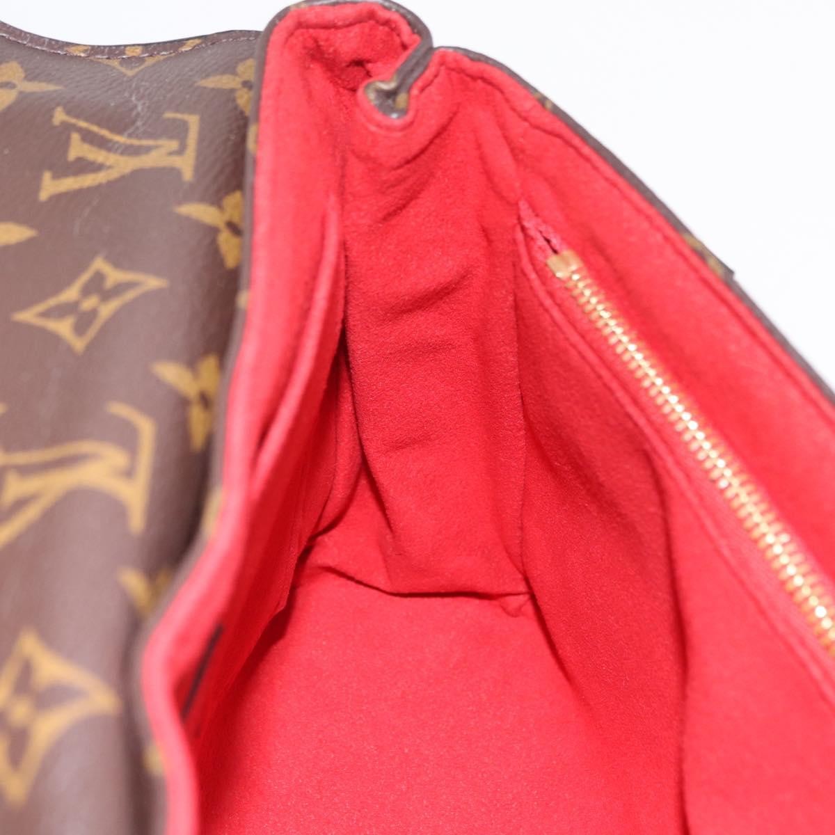 Louis Vuitton Saint Placide Monogram Canvas and Leather, Brown, Canvas, Handbag