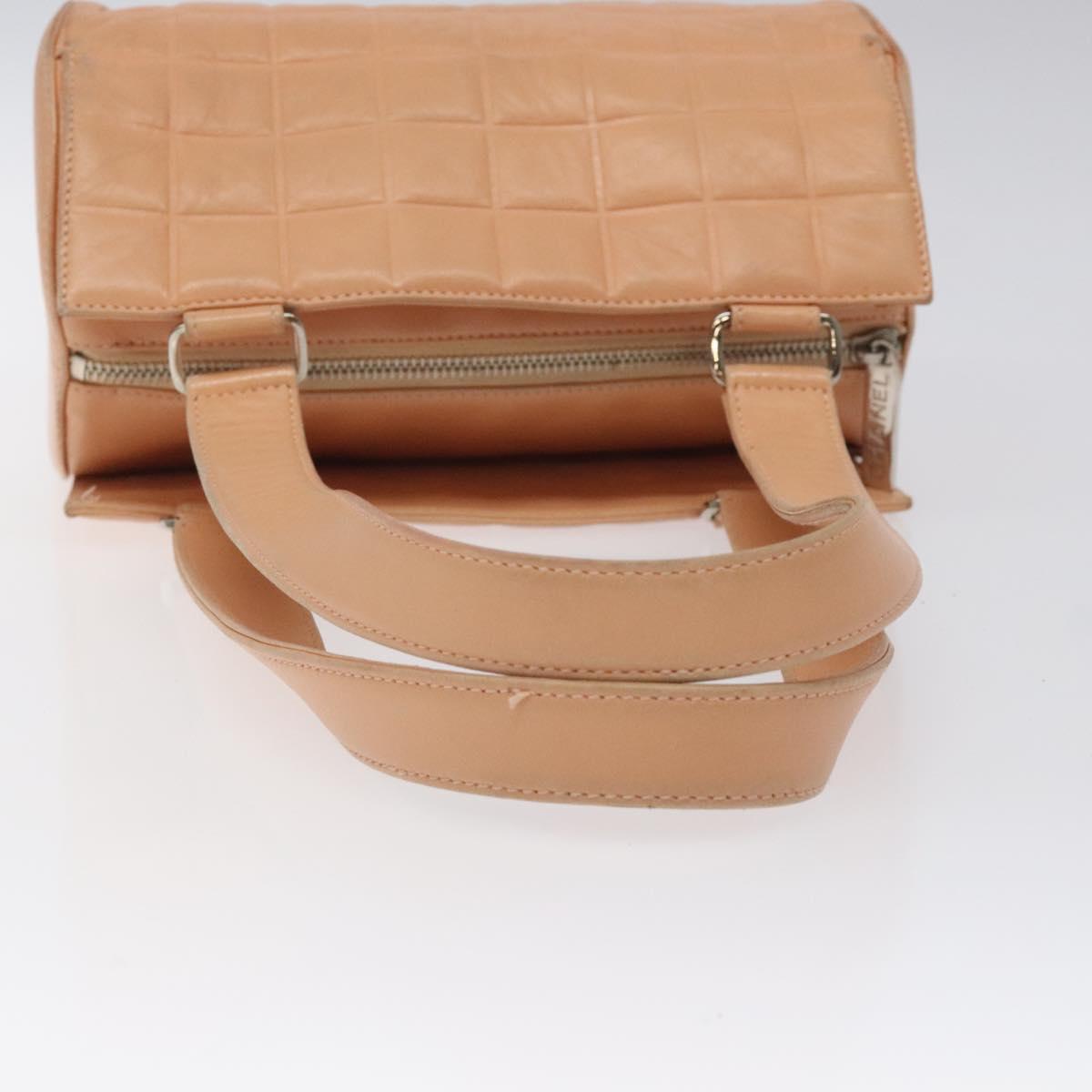 Chanel Chocolate bar, Beige, Leather, handbag