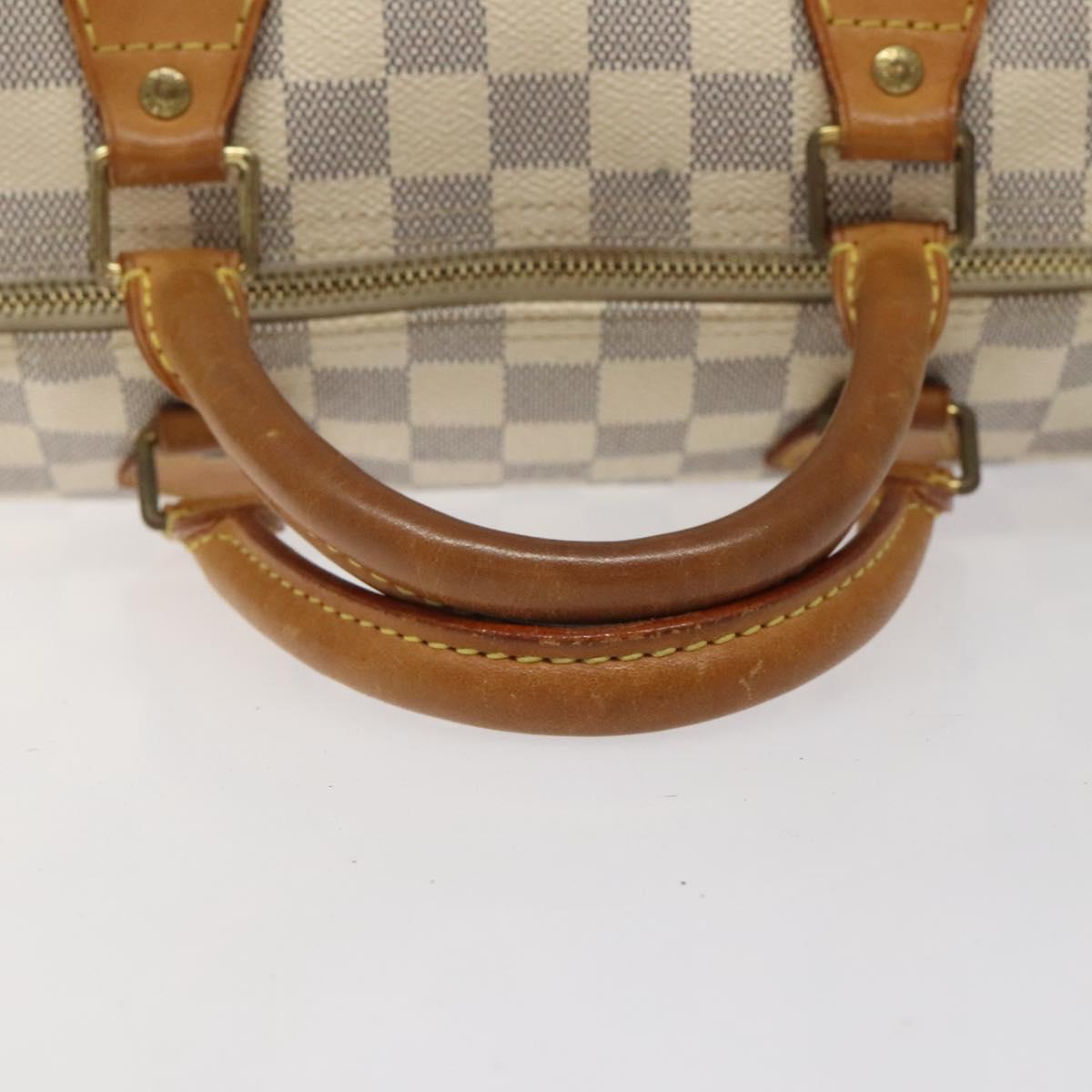 Louis Vuitton Speedy 30, White, Canvas, handbag