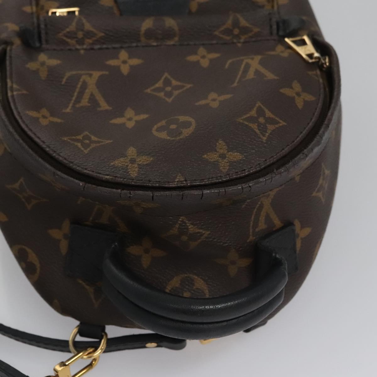 Louis Vuitton Palm Springs mini, Brown, Canvas, backpack