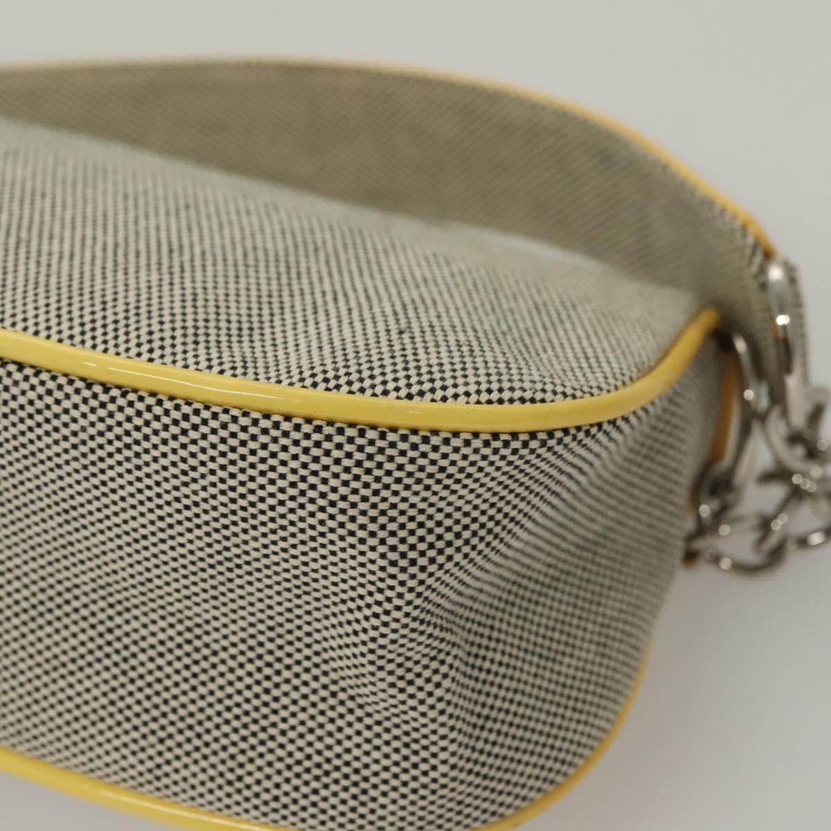 Chanel Camellia, Grey, Canvas, clutch