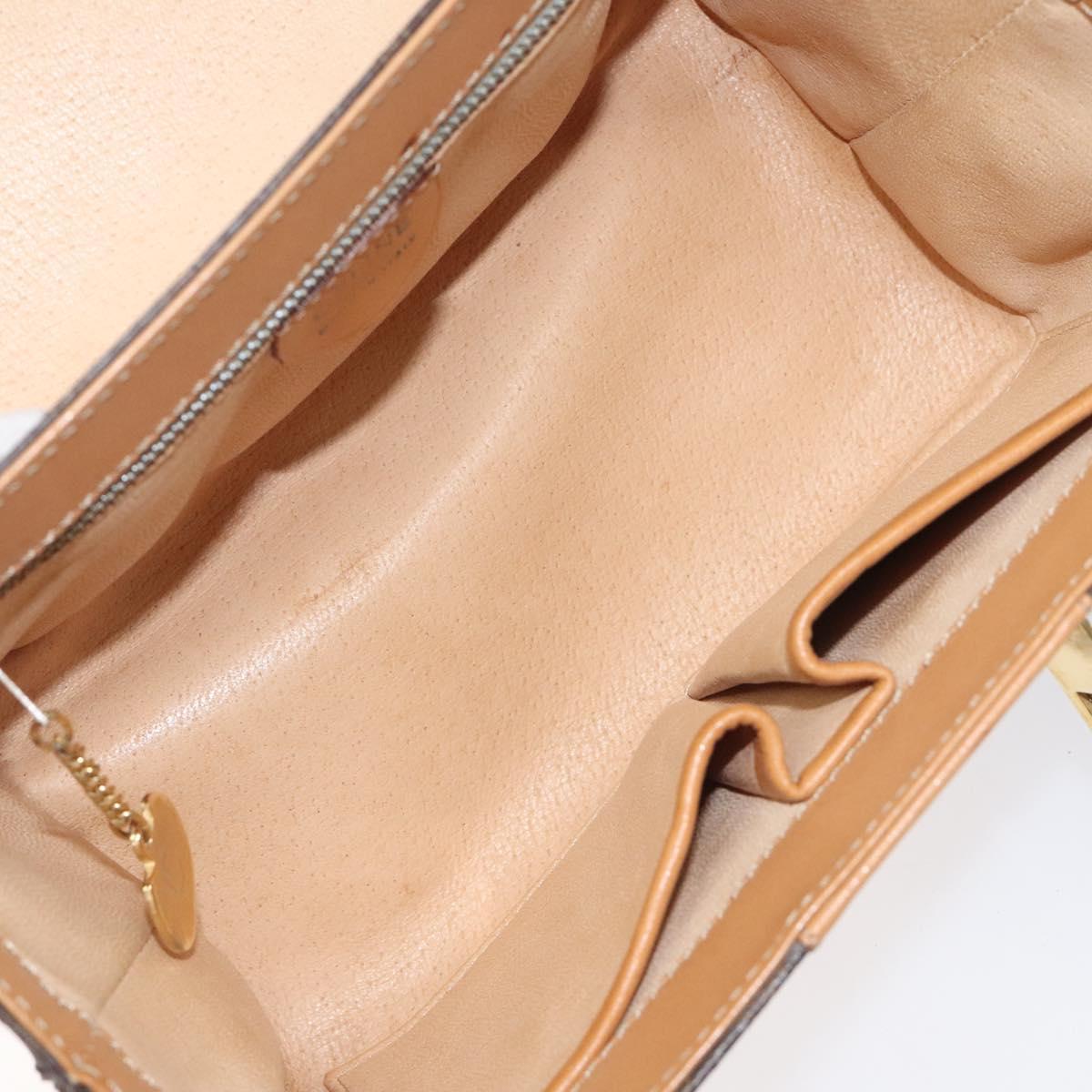 Céline Vanity, Brown, Canvas, handbag