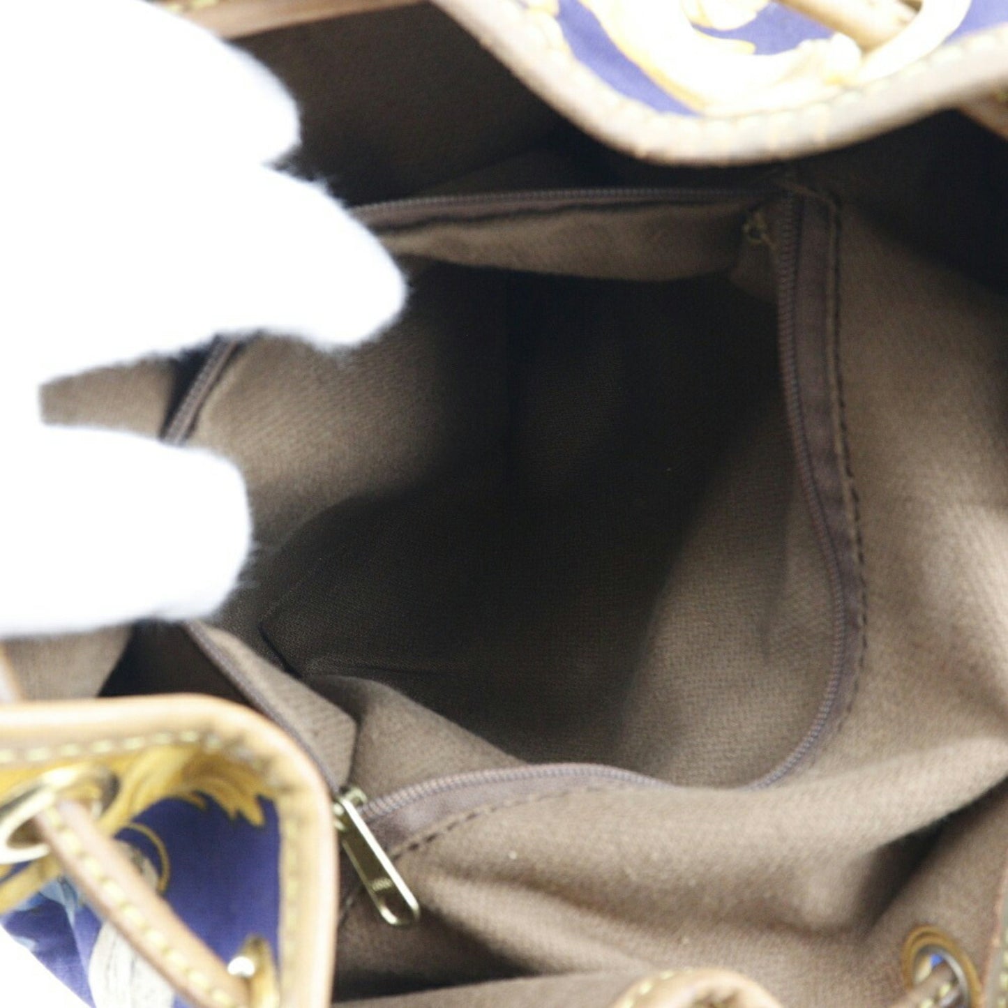 Loewe, Yellow, Canvas, backpack