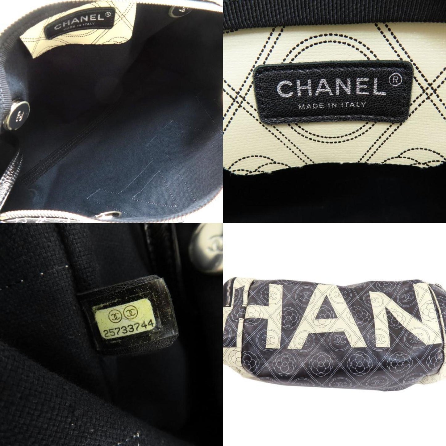 Chanel Coco Mark, Black, Leather, travel