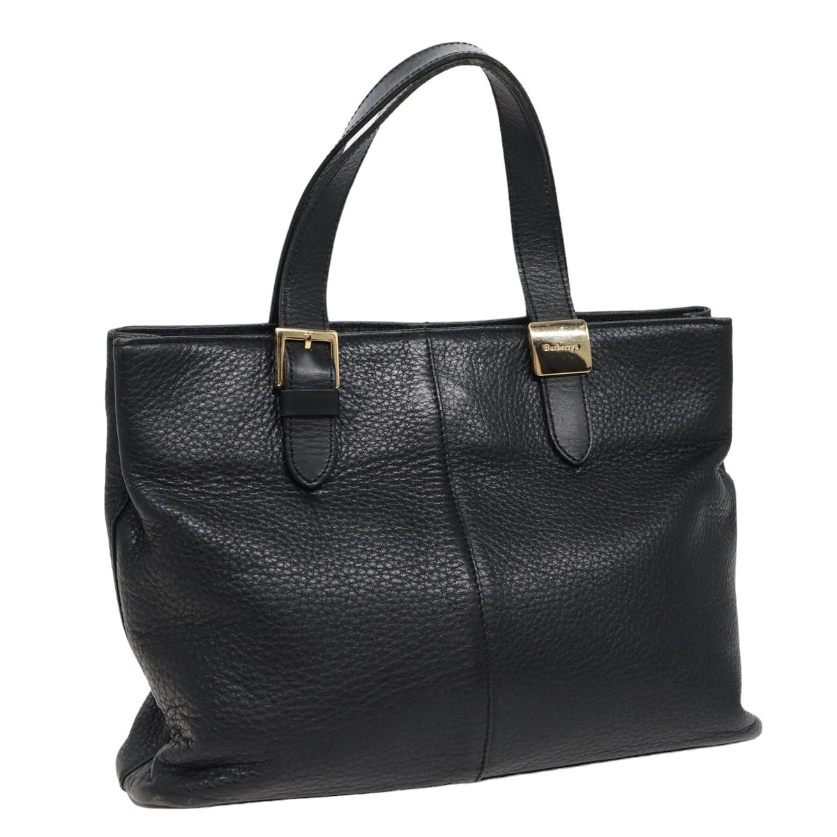 Burberry, Black, Leather, handbag
