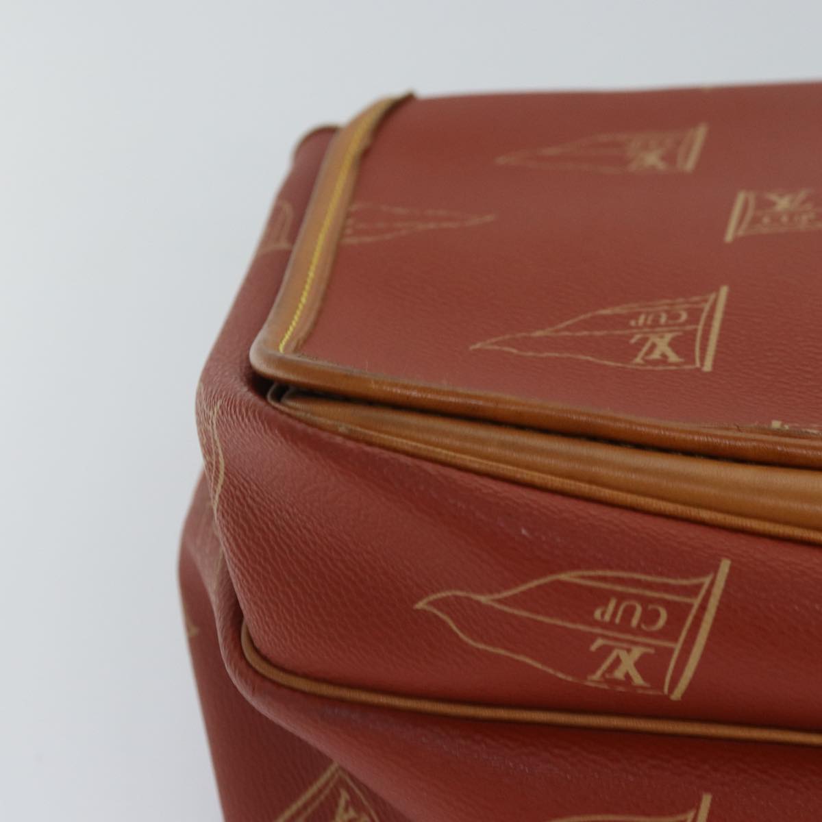 Louis Vuitton America's Cup, Red, Canvas, shoulder