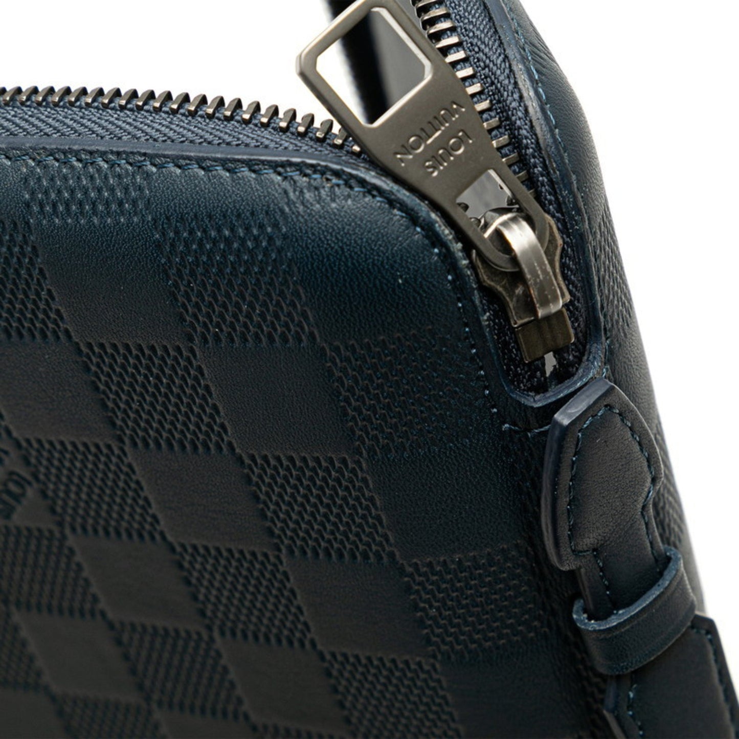 Louis Vuitton Zippy XL, Navy, Leather, wallet