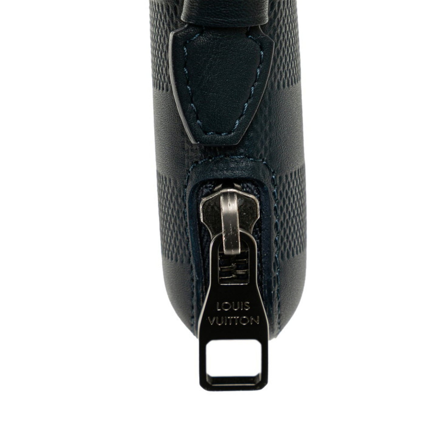 Louis Vuitton Zippy XL, Navy, Leather, wallet