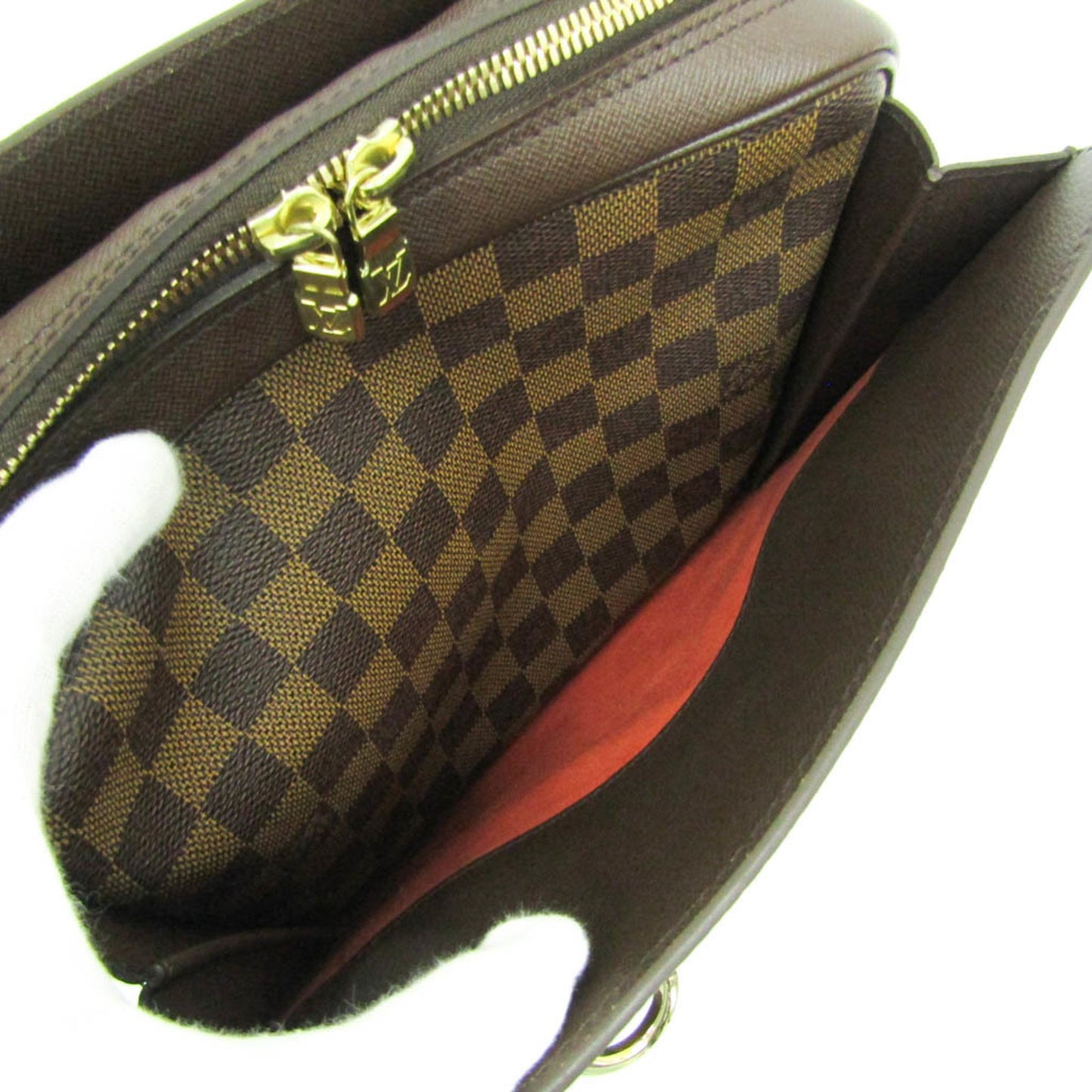 Louis Vuitton Triana, Brown, Canvas, handbag