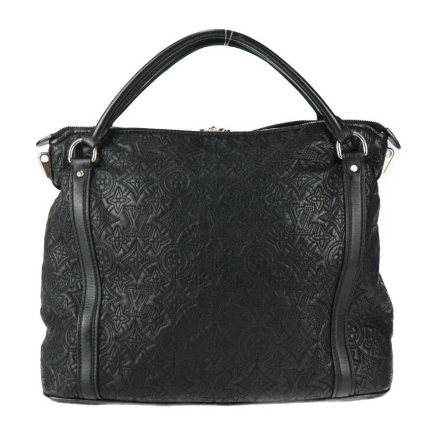 Louis Vuitton Antheia, Black, Leather, handbag