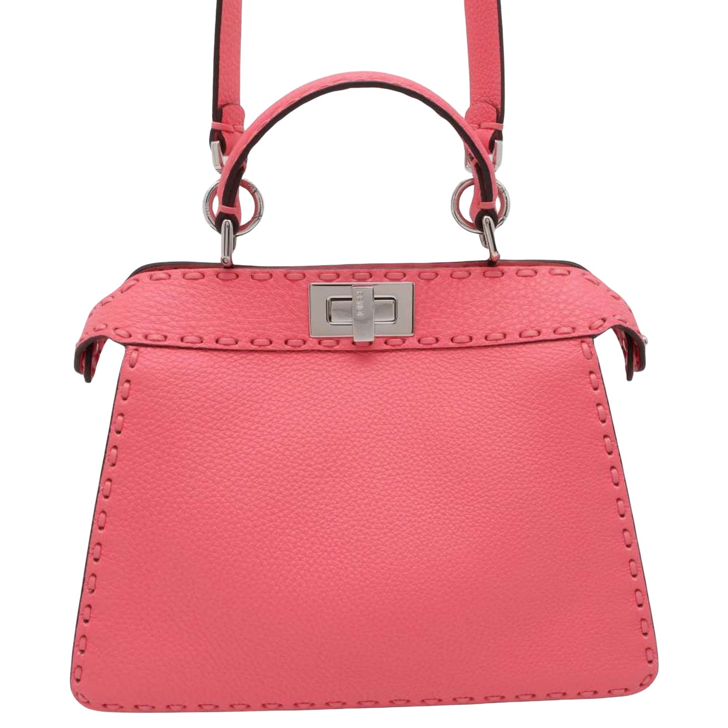 Fendi Peekaboo, Pink, Leather, handbag