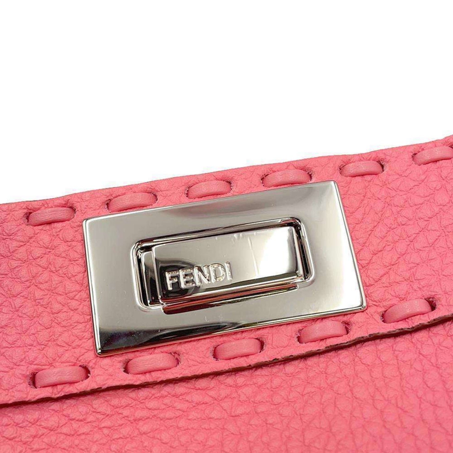Fendi Peekaboo, Pink, Leather, handbag
