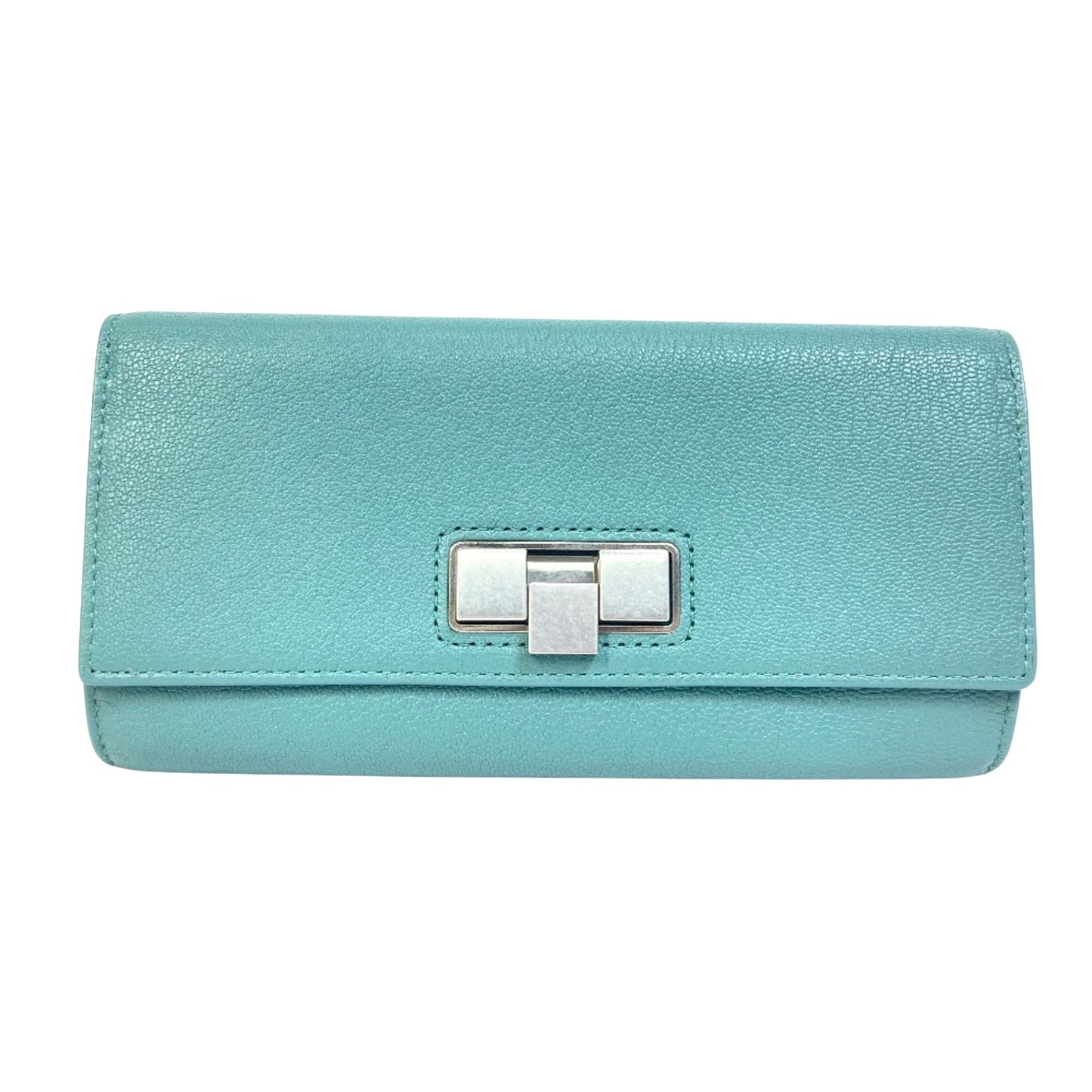Bottega Veneta Veneta, Blue, Leather, wallet