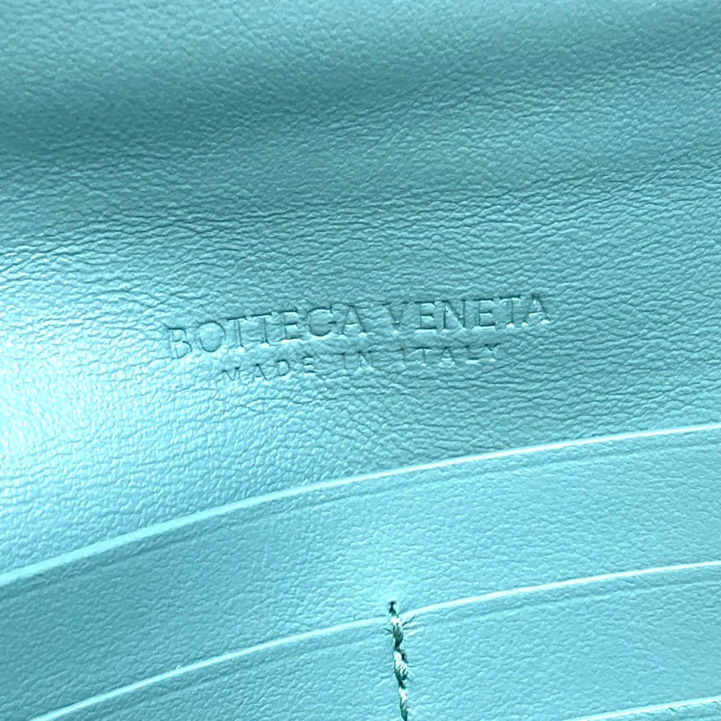Bottega Veneta Veneta, Blue, Leather, wallet
