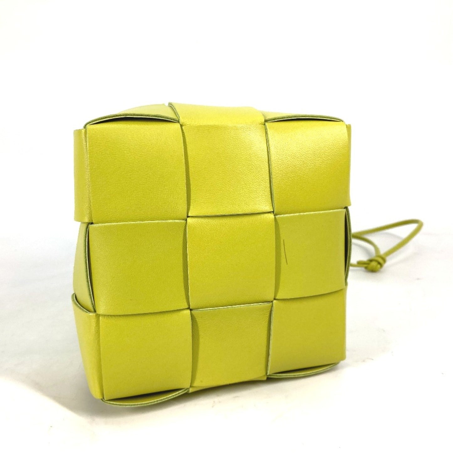 Bottega Veneta Cassette, Yellow, Leather, clutch