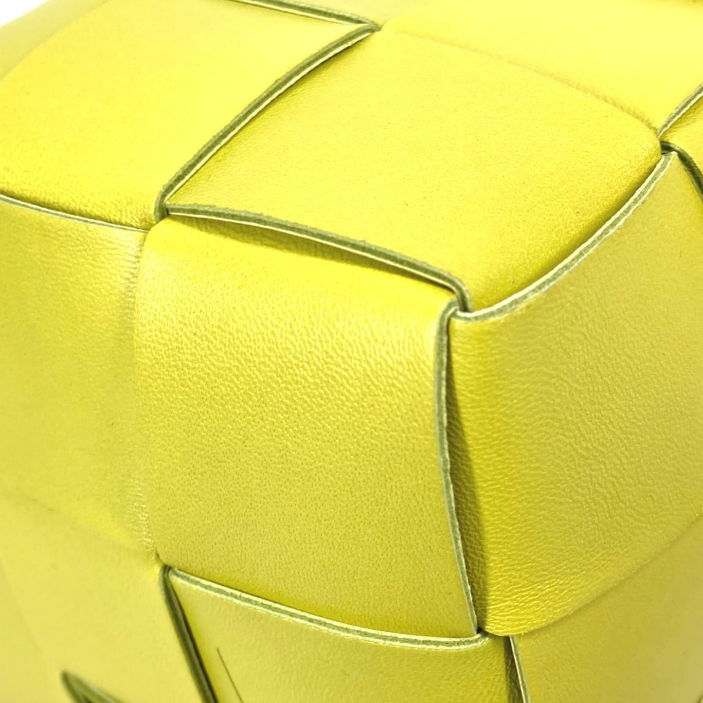 Bottega Veneta Cassette, Yellow, Leather, clutch