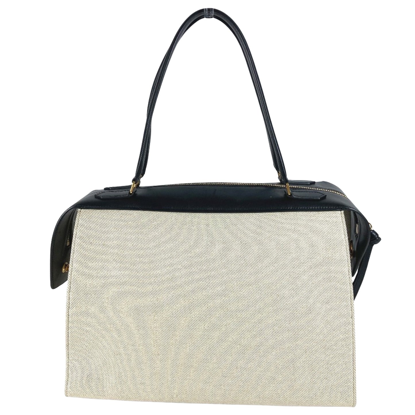 Céline Ring, Beige, Canvas, shoulder