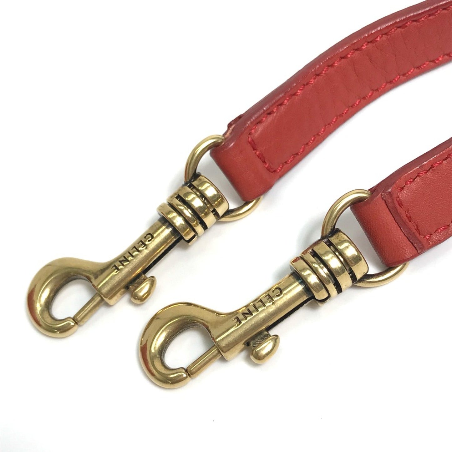 Céline Nano Luggage, Red, Leather, handbag