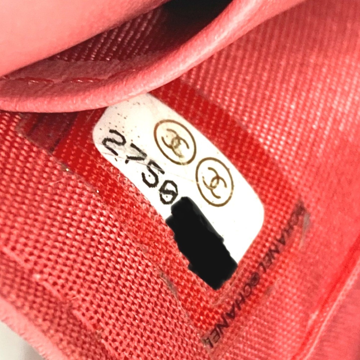 Chanel Logo CC, Pink, Leather, wallet