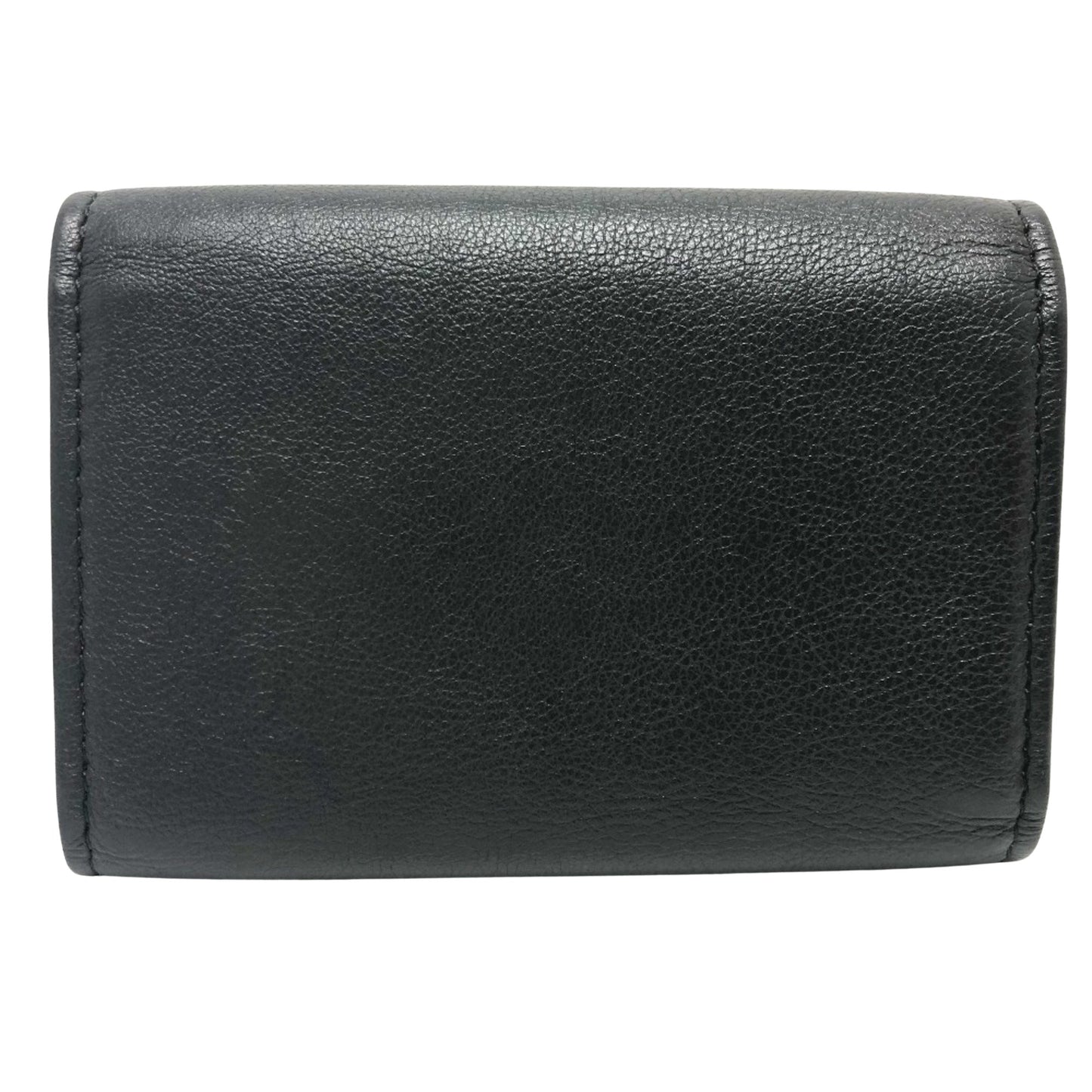 Chanel Logo CC, Black, Leather, wallet