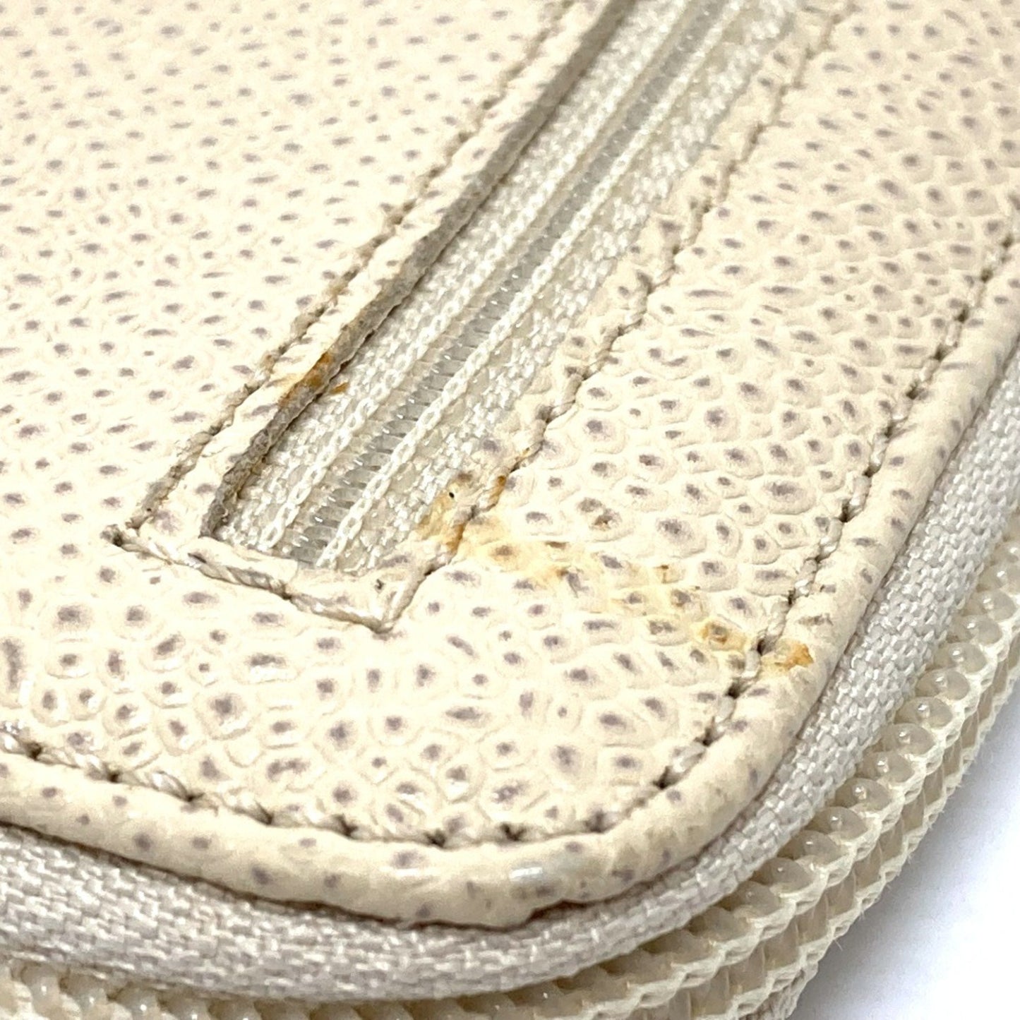 Chanel Logo CC, Beige, Leather, wallet