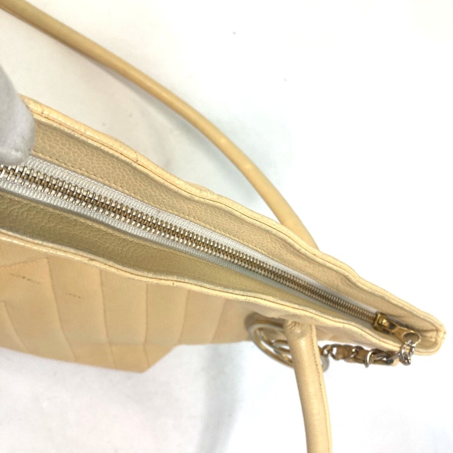 Chanel Wild stitch, Yellow, Leather, shoulder