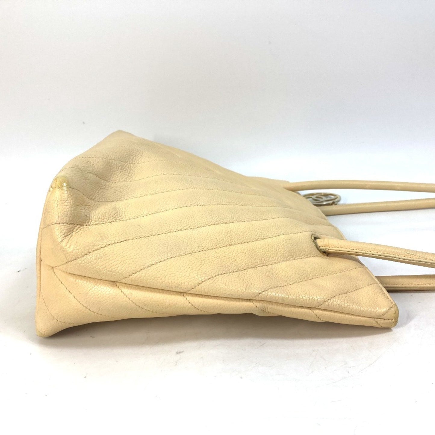 Chanel Wild stitch, Yellow, Leather, shoulder