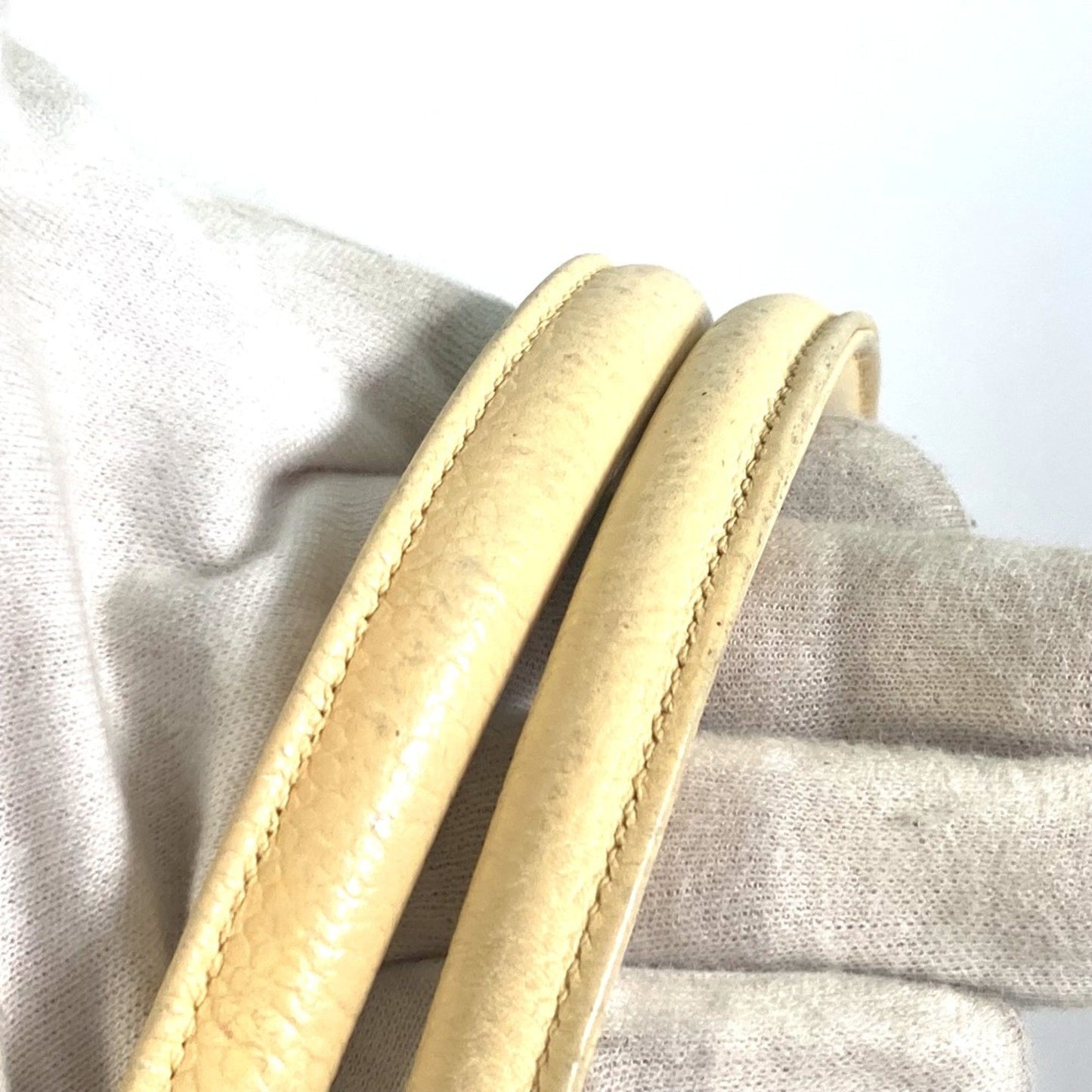 Chanel Wild stitch, Yellow, Leather, shoulder