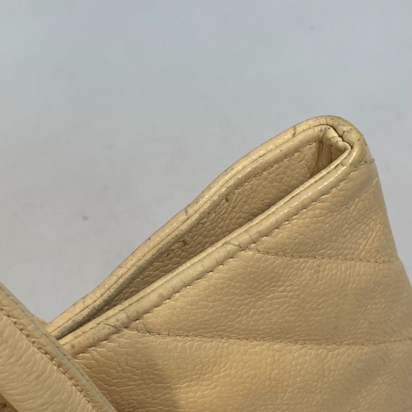 Chanel Wild stitch, Yellow, Leather, shoulder