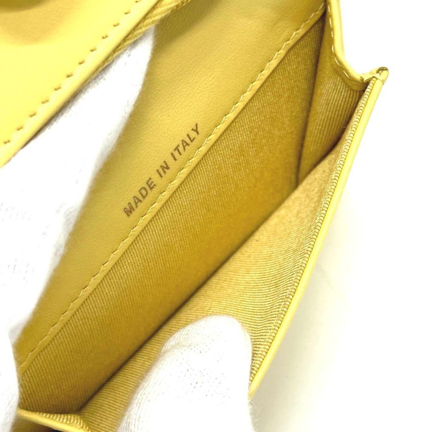 Chanel Matelassé, Yellow, Leather, wallet
