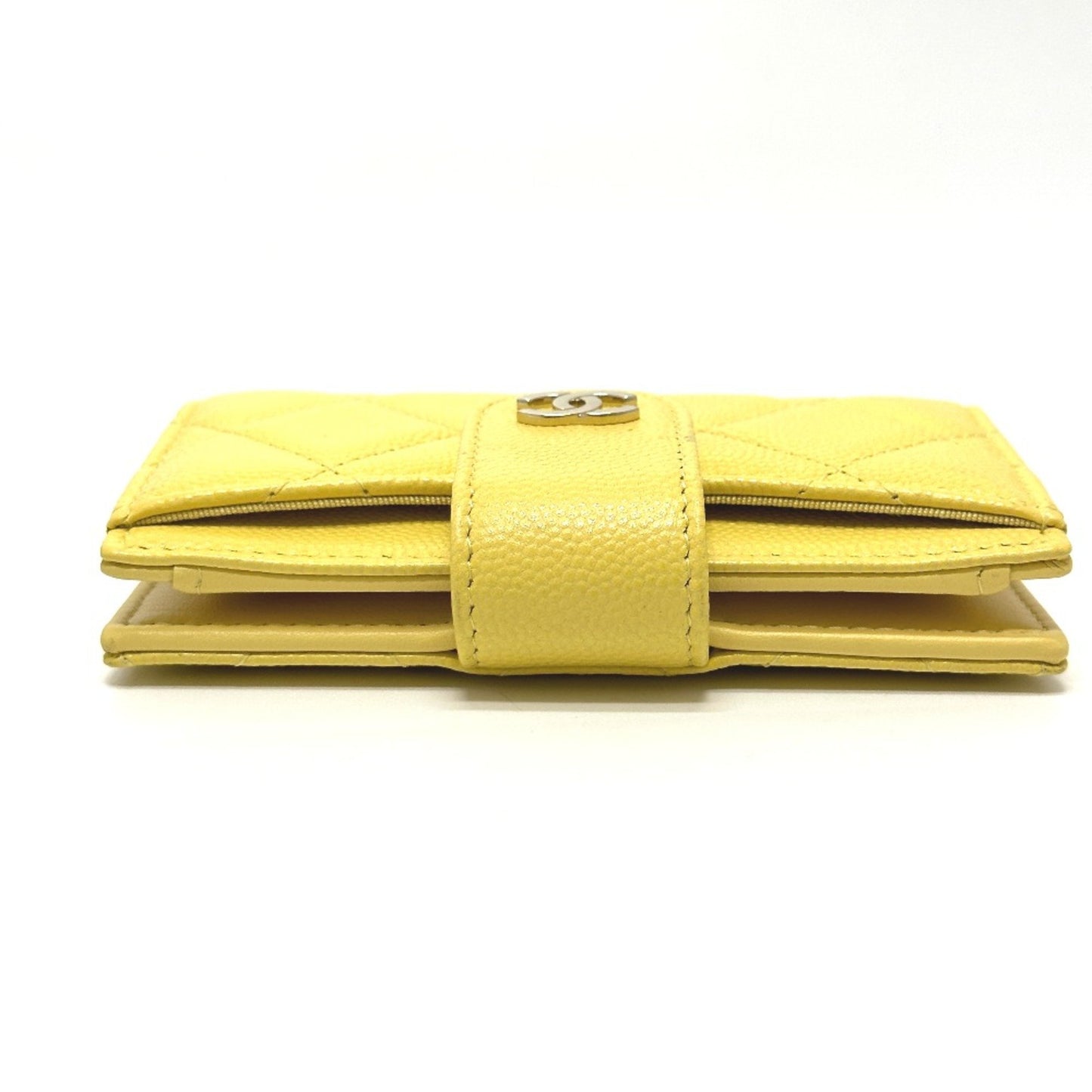 Chanel Matelassé, Yellow, Leather, wallet