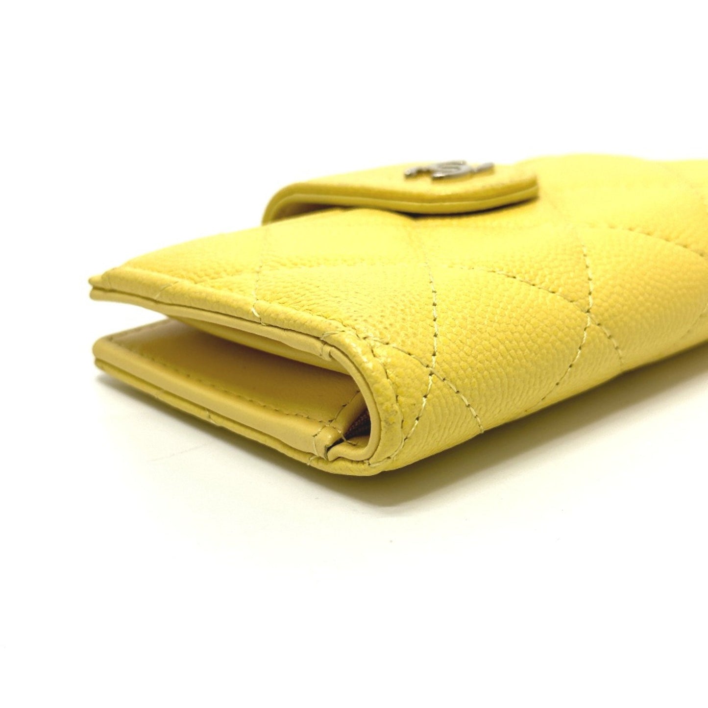 Chanel Matelassé, Yellow, Leather, wallet