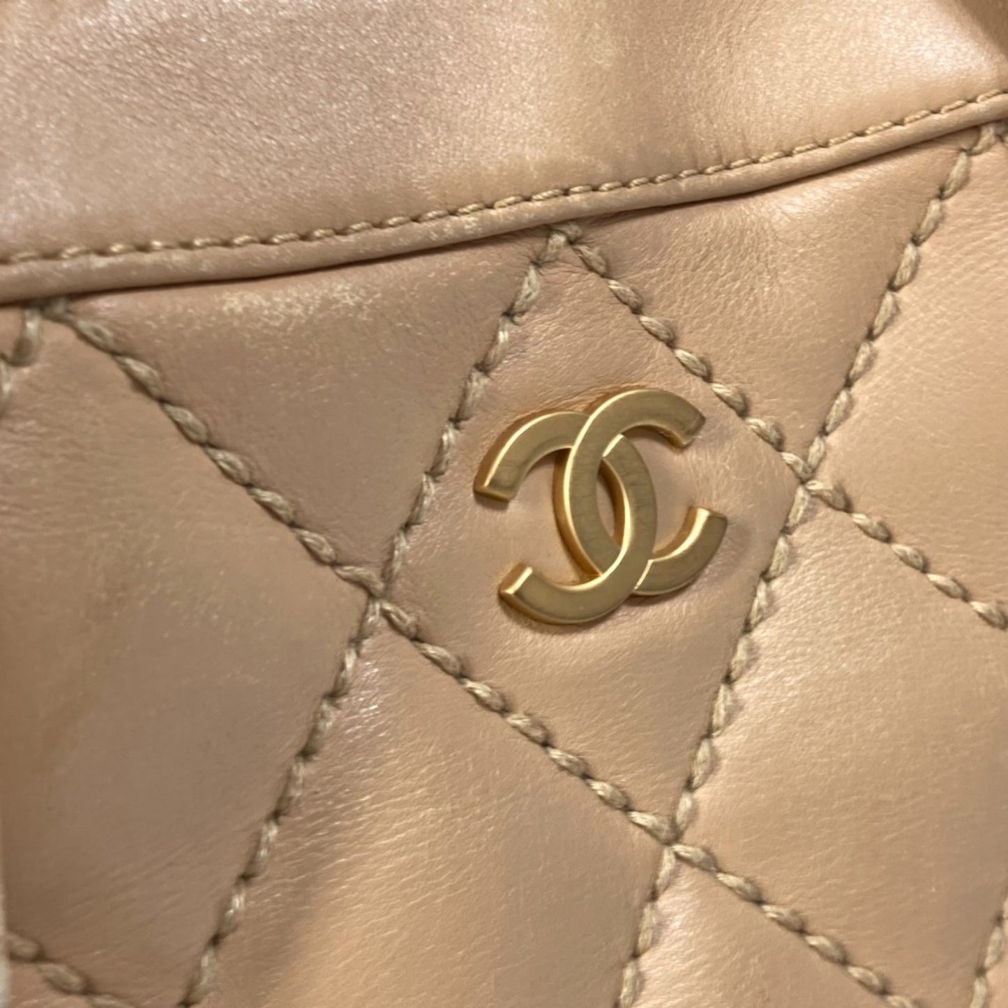 Chanel Wild stitch, Brown, Leather, handbag