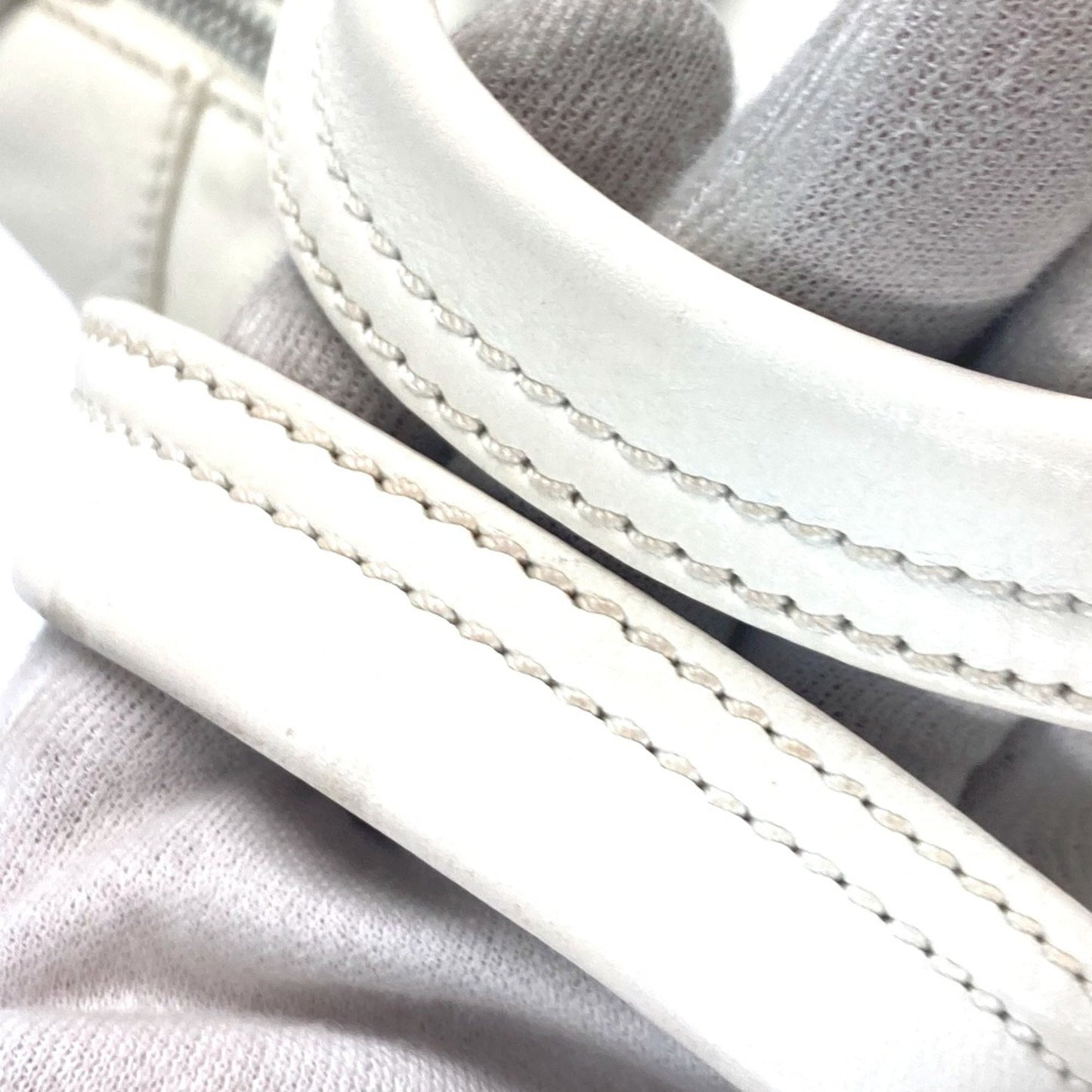 Chanel Boston, White, Leather, handbag