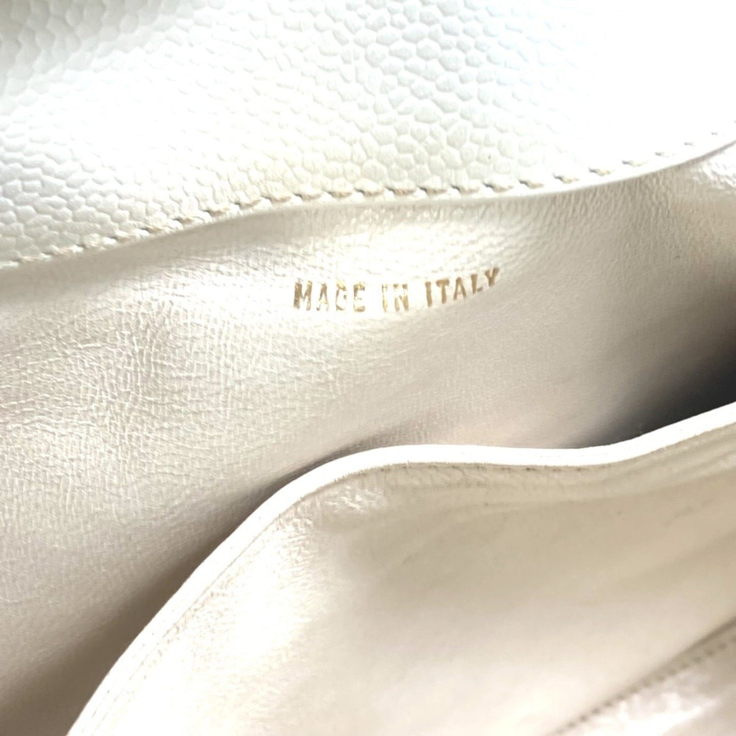 Chanel Logo CC, White, Leather, tote