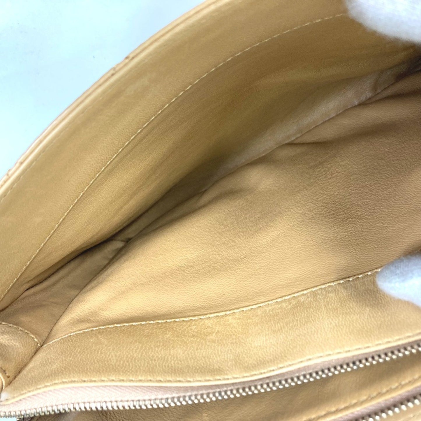 Chanel Wild stitch, Beige, Leather, handbag